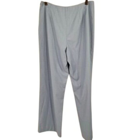 Due Per Due Womens Light Blue Dress Pants side zip lined Size 10 - Picture 8 of 12